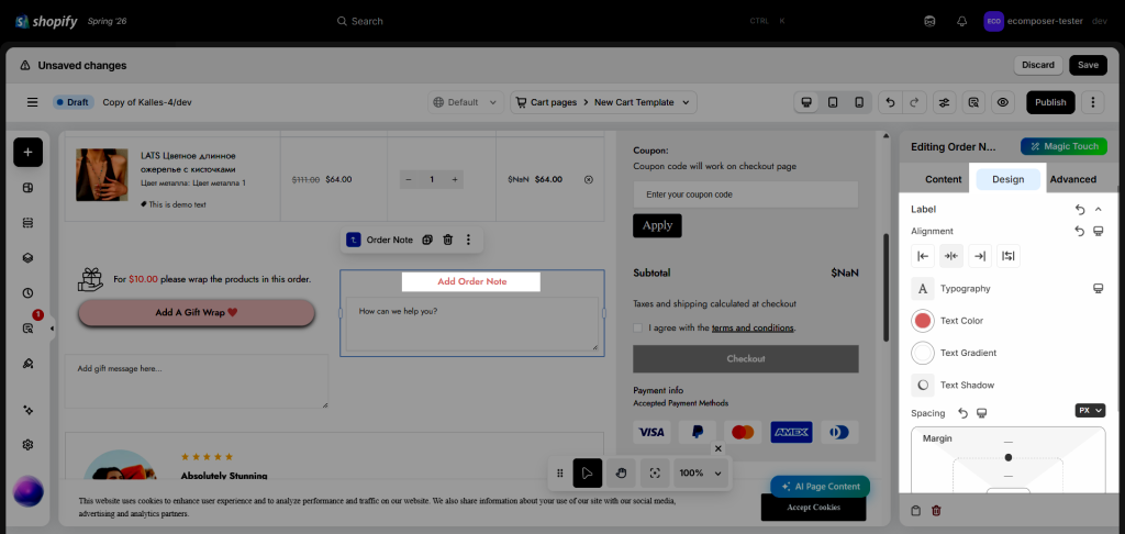 Order Note Element 5 image 189