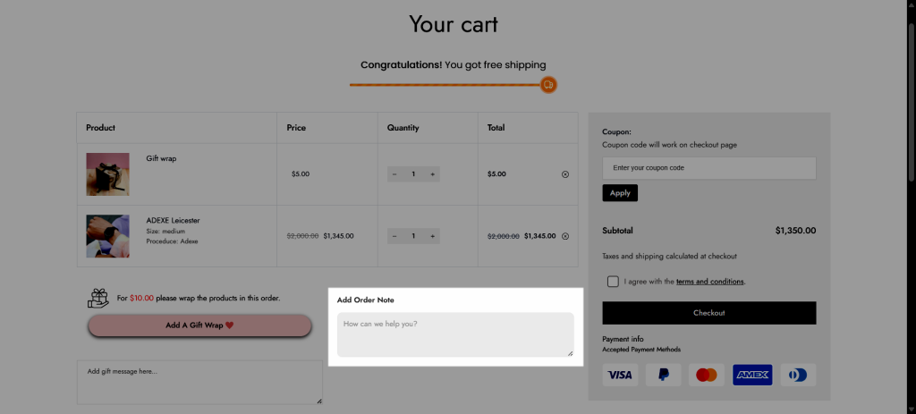 Order Note Element 1 image 220