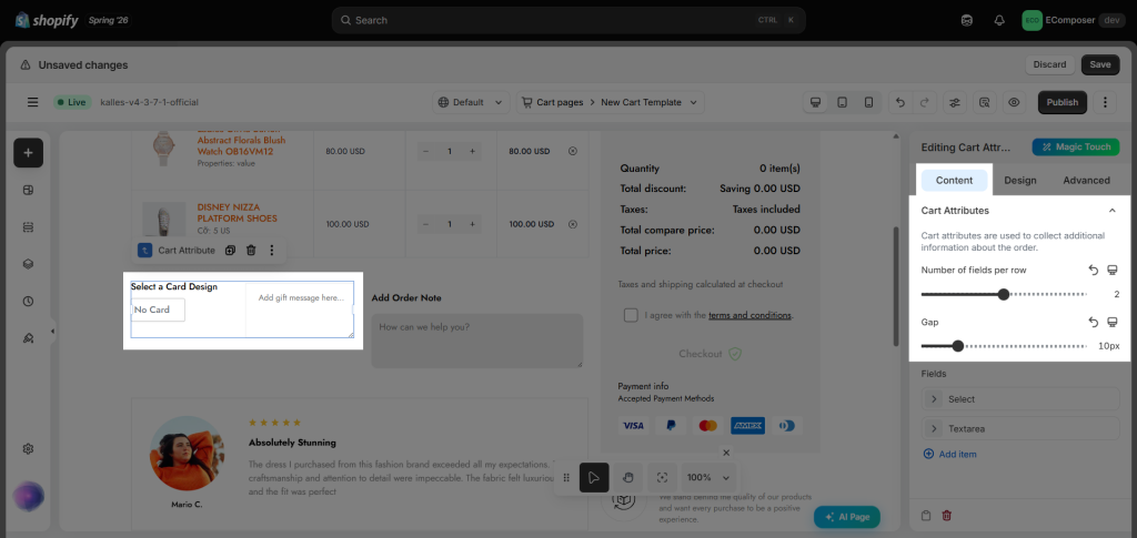 Cart Attribute 3 image 256