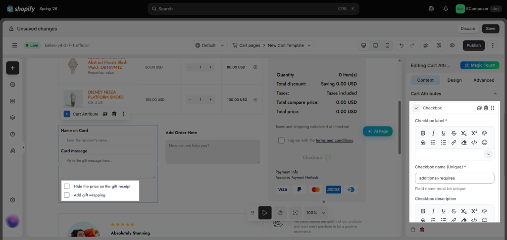 Cart Attribute 6 image 259