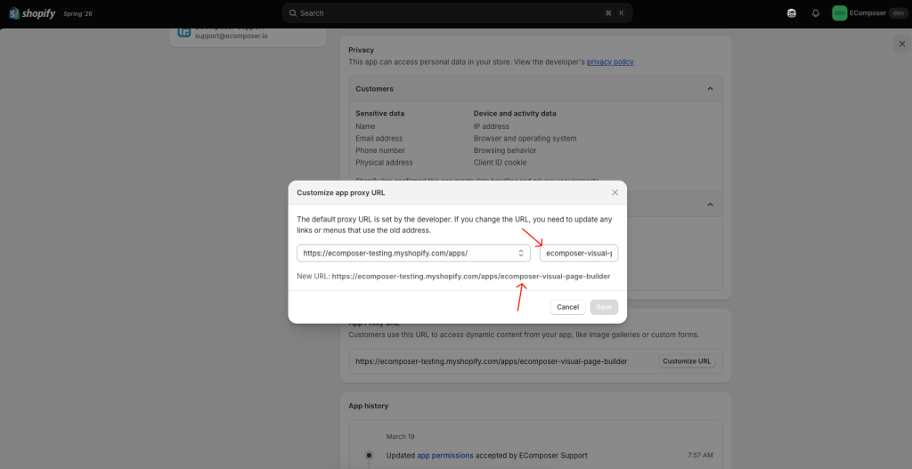 How to resolve the “Do not change the APP PROXY URL” issue in the app editor 7 SCR 20260701 mvey