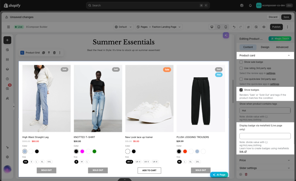 How to set up Metafield Badge in Product Grid element 2 image 91