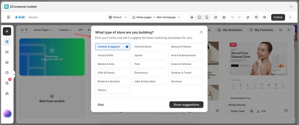 EComposer Templates 5 ecompoase niche
