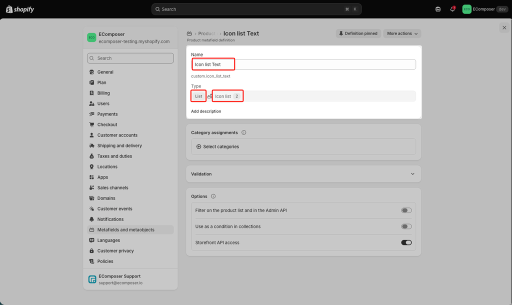 How to create Icon List with metafield and metaobject 4 SCR 20260919 ncdg